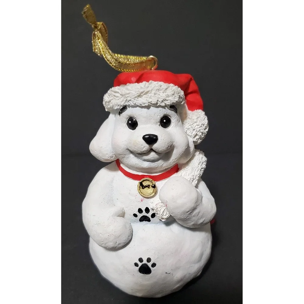 Vintsge PETSMART‎ Luv-A-Pet Chrisrmas Ornament 2001 Limited Edition Snow Puppy